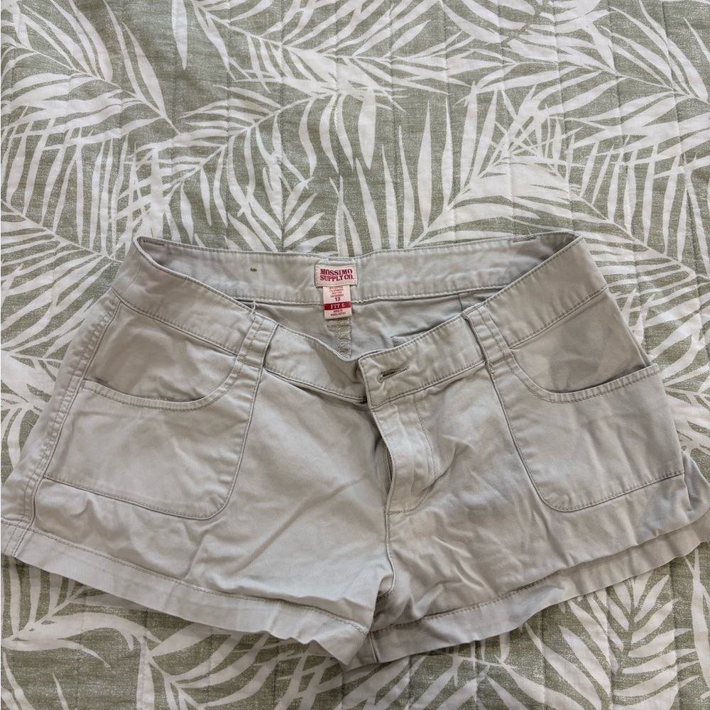 Mossimo Supply Co. Women's Light Gray Cargo Shorts